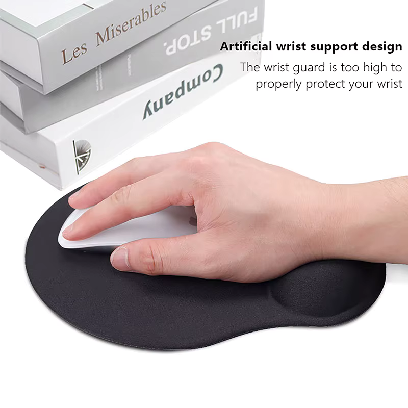 001 High Quality 1PC Black Mouse Pad With Wrist Rest Pad Anti-Slip Gaming Mousepad