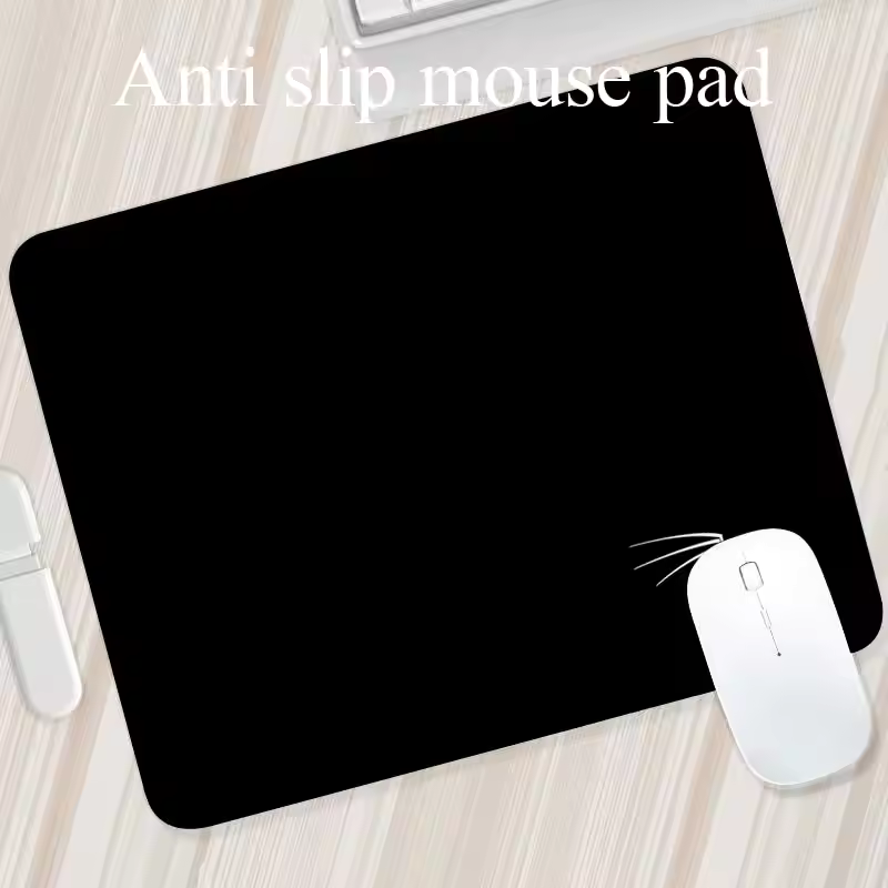 001 Mouse Pad Gaming Esports Mouse Pad Universal Desktop And Laptop Computer Simple And Pure Black Office Rubber Small Anti Slip Pad