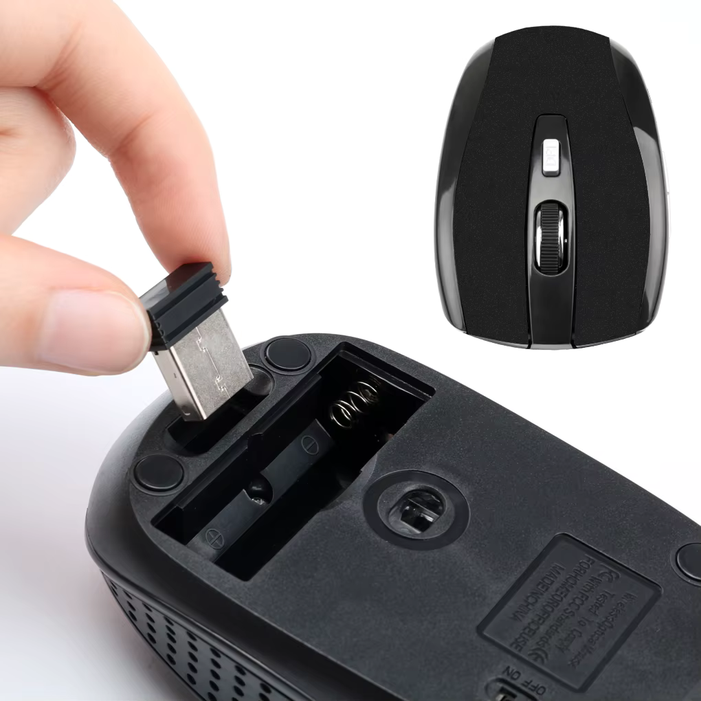 004 2.4G Wireless Mouse Bluetooth Mouse Ergonomic 800 1200 1600 DPI 6 Mute Buttons Mouse For MacBook Tablet Laptops Computer PC