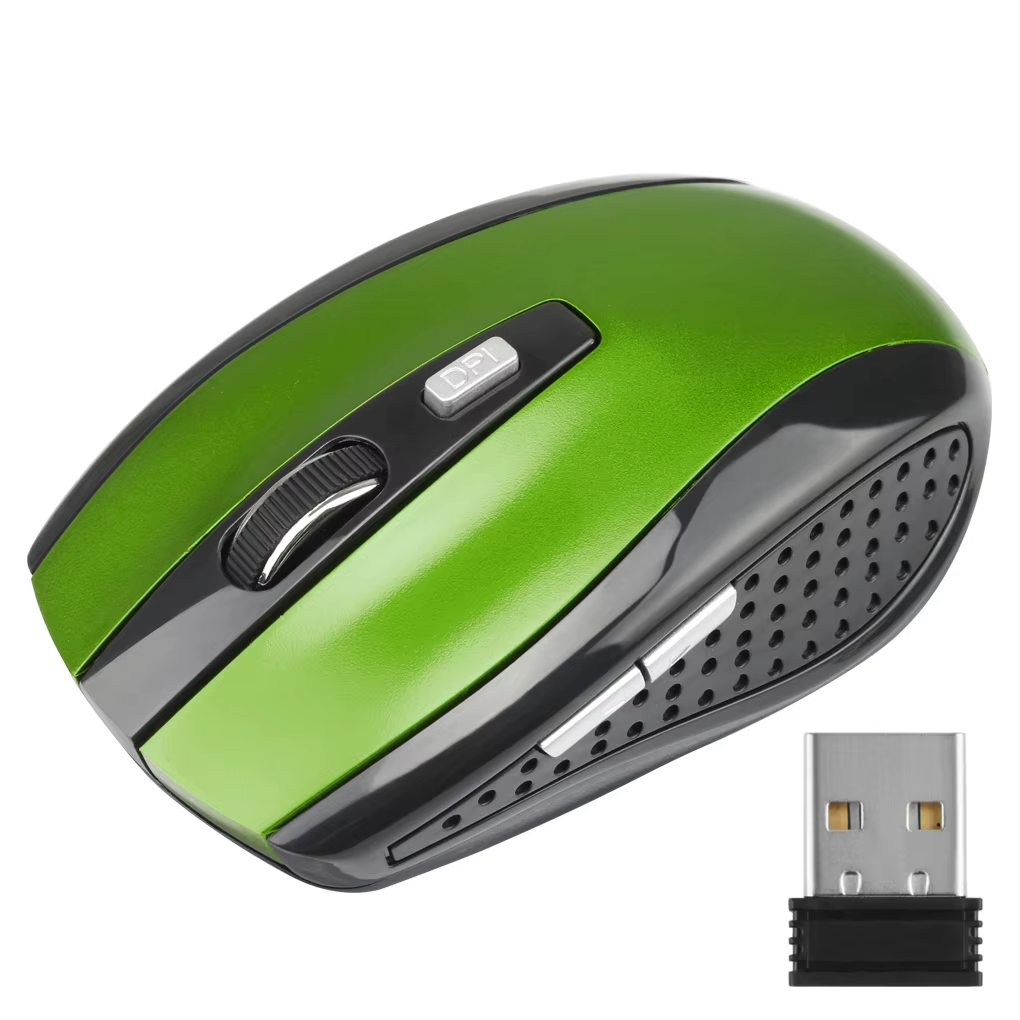 006 2.4G Wireless Mouse Bluetooth Mouse Ergonomic 800 1200 1600 DPI 6 Mute Buttons Mouse For MacBook Tablet Laptops Computer PC