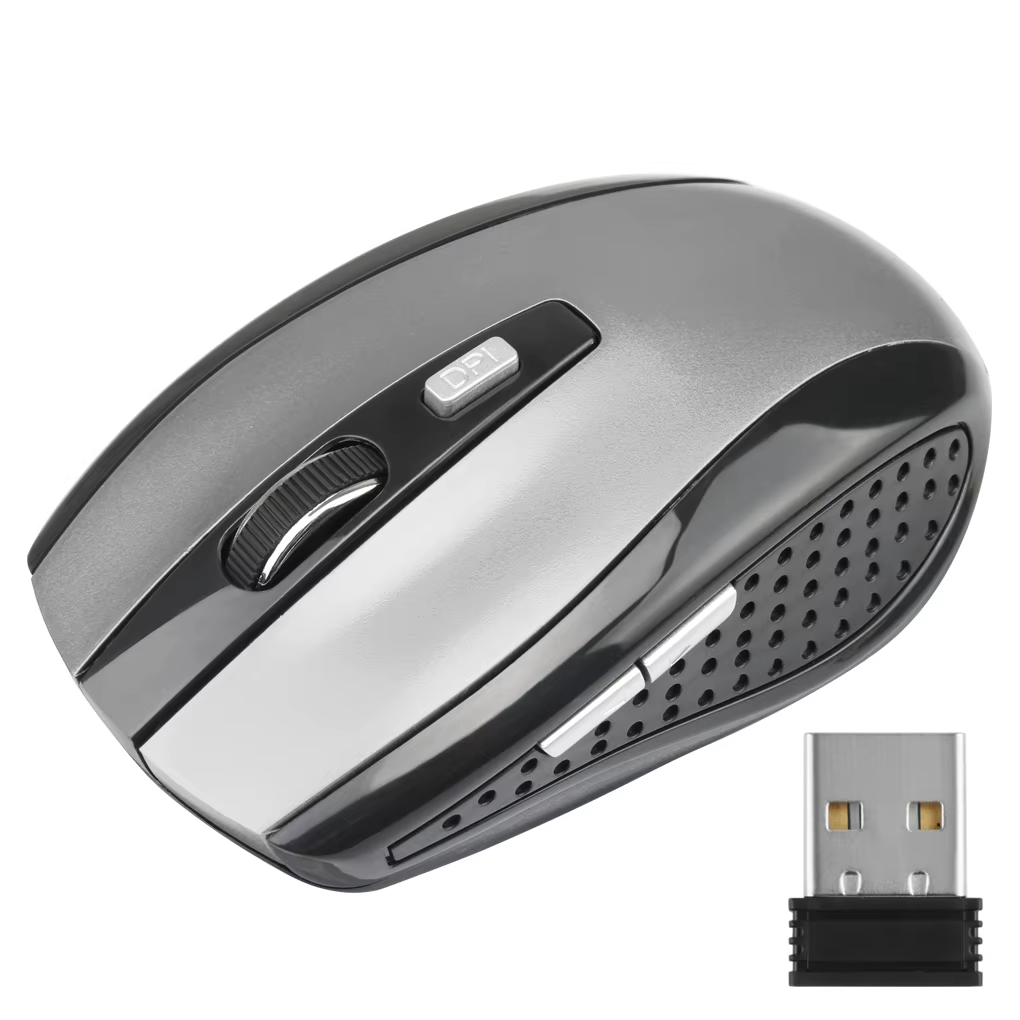 007 2.4G Wireless Mouse Bluetooth Mouse Ergonomic 800 1200 1600 DPI 6 Mute Buttons Mouse For MacBook Tablet Laptops Computer PC
