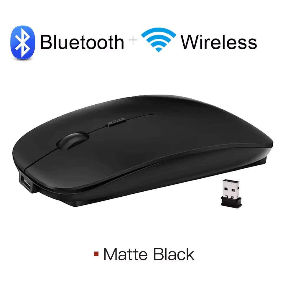 001 Rechargeable Wireless Mouse Bluetooth Mouse Computer Ergonomic Mini Usb Mause 2.4Ghz Silent Macbook Optical Mice For Laptop Pc