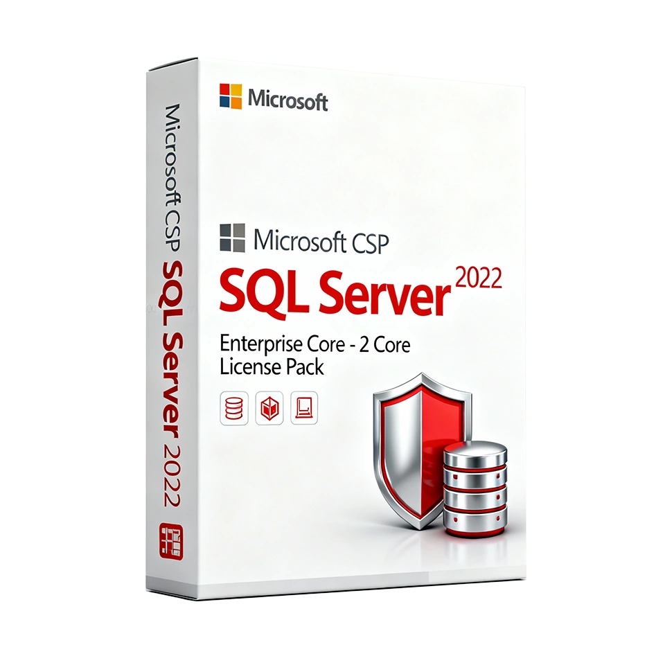 Microsoft CSP SQL Server 2022 Enterprise Core - 2 Core License Pack