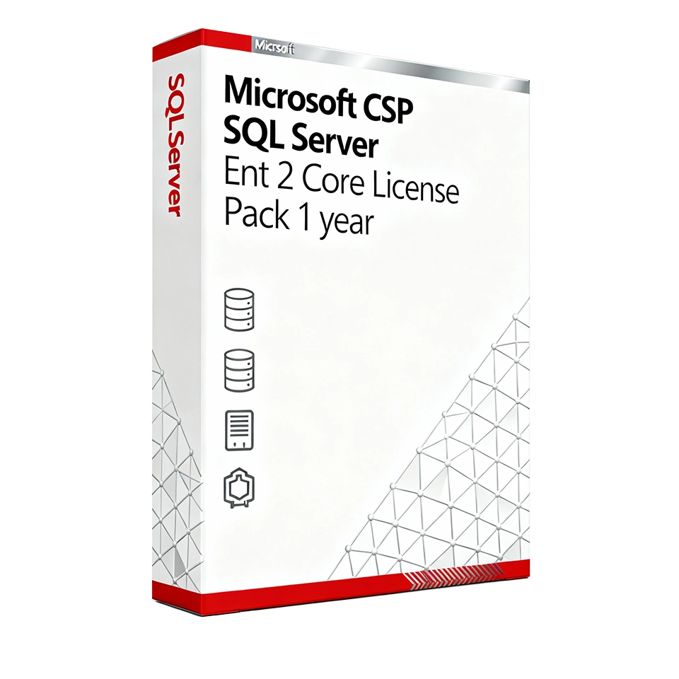Microsoft CSP SQL Server Ent 2 Core License Pack 1 year