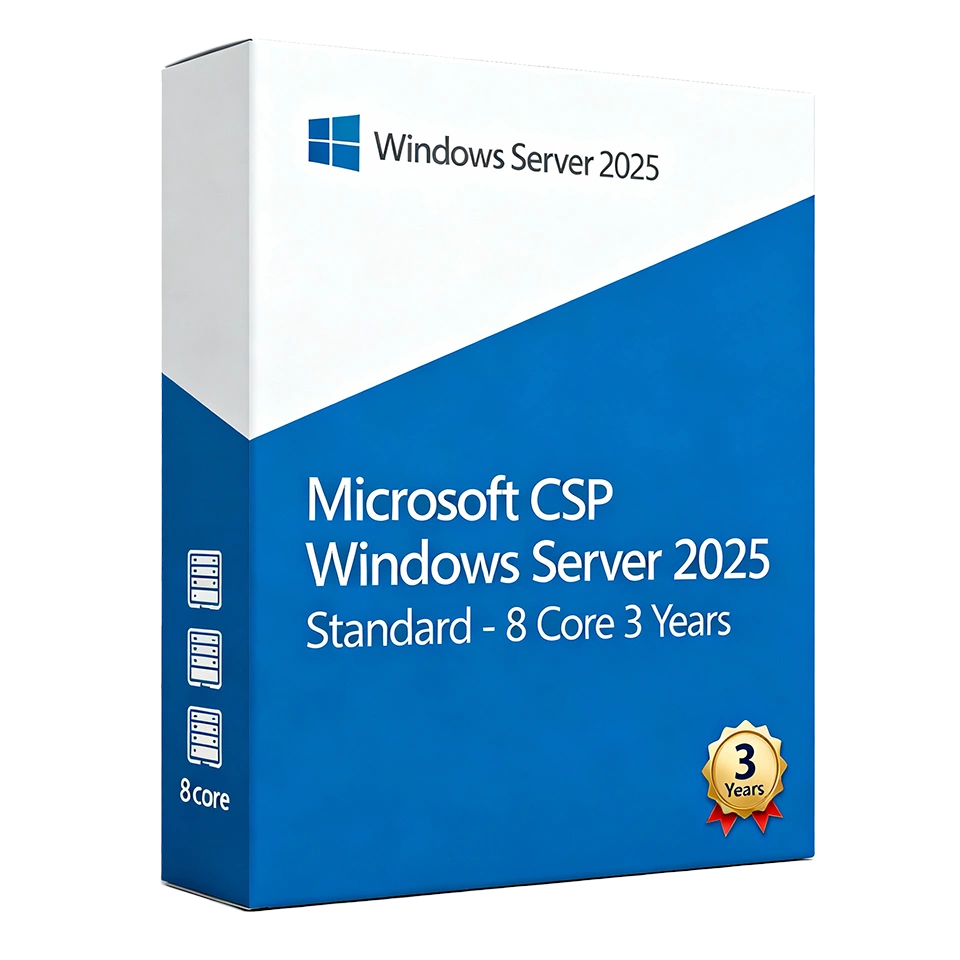 Microsoft CSP Windows Server 2025 Standard - 8 Core 3 Years